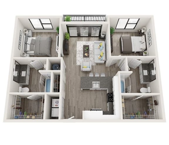 Floor Plan  at Link Apartments&#xAE; Montford, Charlotte, 28209