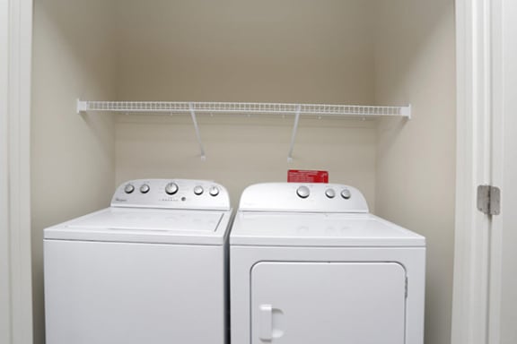 In Home Stacked Washer/Dryer at Link Apartments&#xAE; West End, Greenville, South Carolina