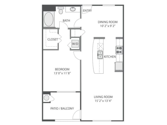 A2 Floor Plan at Victoria Arbors Apartment Homes