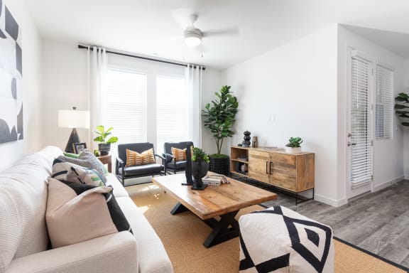 Furnished Living Room at Evolve at South Bay