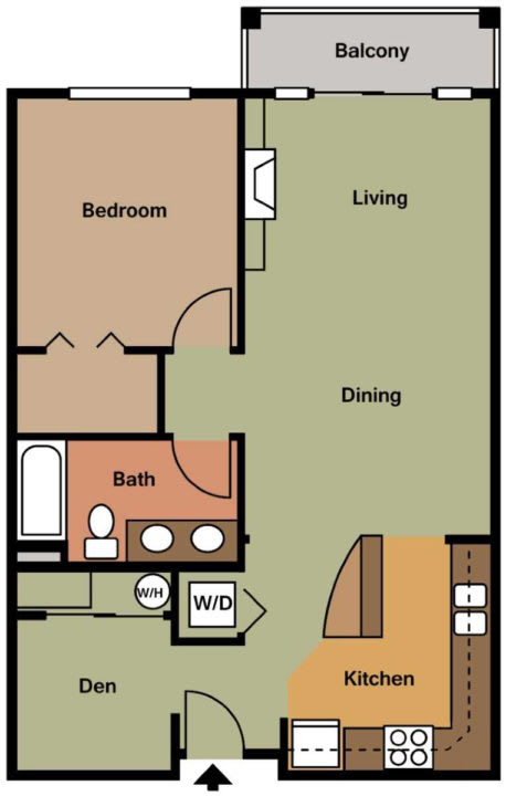 A2 Floor Plan at Maddox Apartments