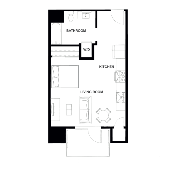 S2H Floor Plan at Eleanor H16 Apartments