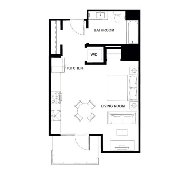 S3H Floor Plan at Eleanor H16 Apartments