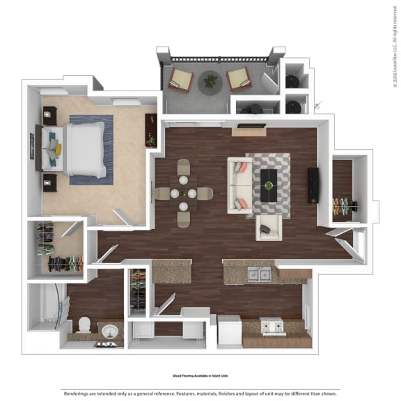 A1 Floor Plan at Verona Apartments