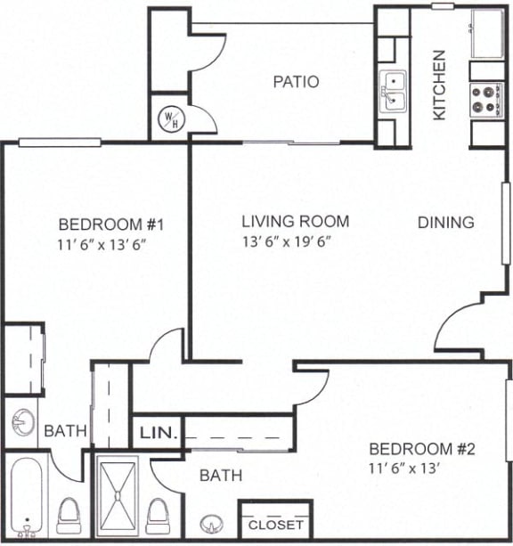 Capricon Square 2x2 Floor Plan