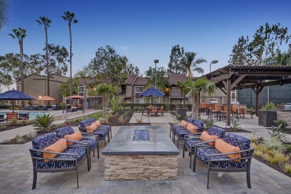 Fire Pits and Entertainment Area, at Park Pointe, El Cajon, California