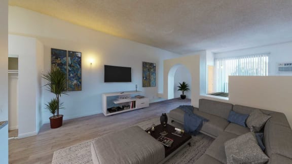 Living Room area at Oxnard Plaza, California