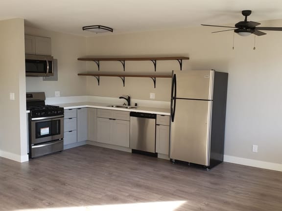 Stainless Steel Appliances in Kitchen at Wilson Apartments