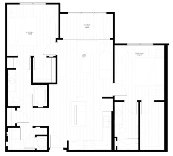 B1 SOLARIUM Floor Plan at Lake Nona Concorde, Orlando, FL, 32827