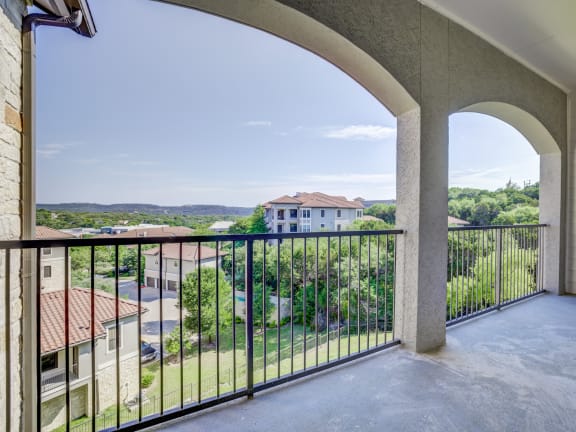 Balcony at 3500 Westlake Apartments,  Greystar Real Estate, Austin, TX