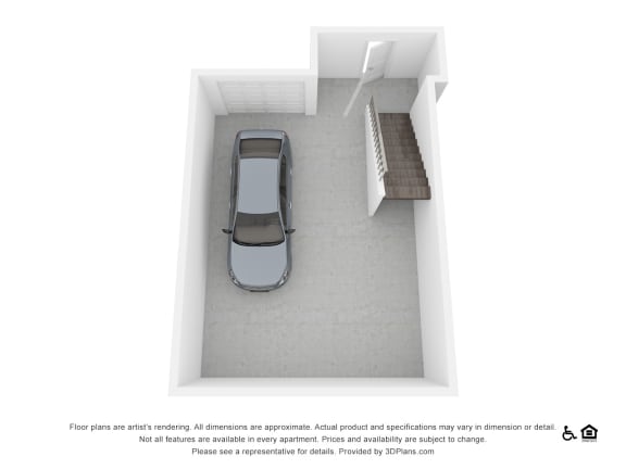 A4 with garage A4 with garage at 3500 Westlake Apartments, Greystar Real Estate, Austin, Texas
