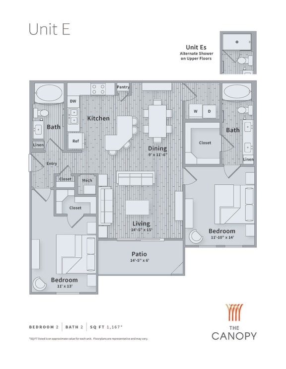 Townhouses For Rent in Spring TX, 1 3 Bedroom Luxury Apartments at The Canopy