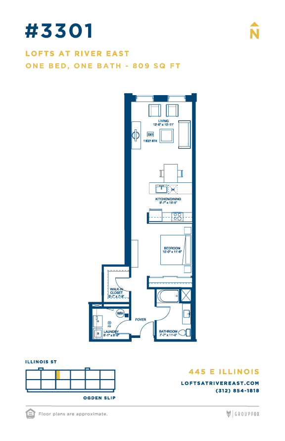 Convertible Studio Loft Floor Plan