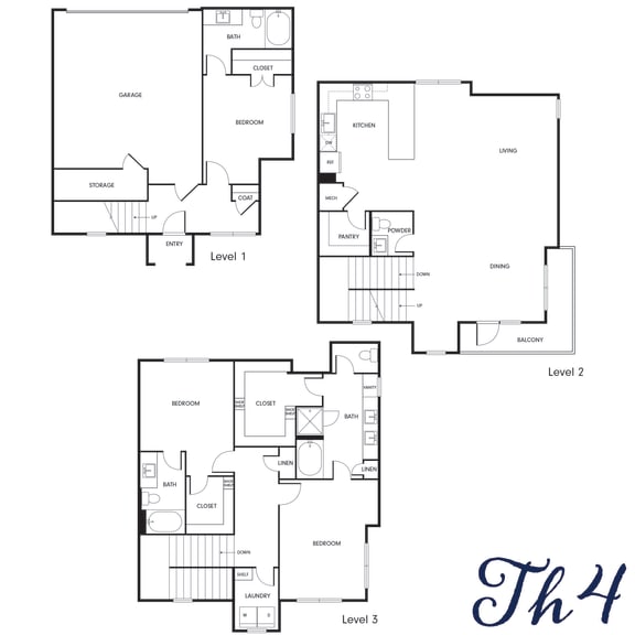 Floor Plan  Townhome IV