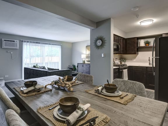 Spacious Dinning area with Natural Light at Westmont Village, Westmont, IL