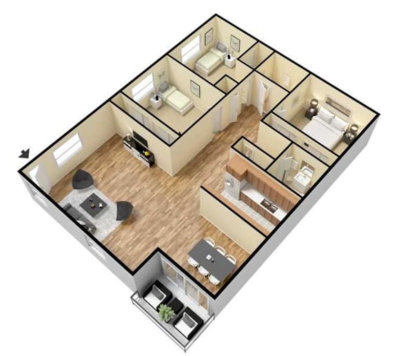 13 Bedroom Floor Plans Baywind Apartment Homes