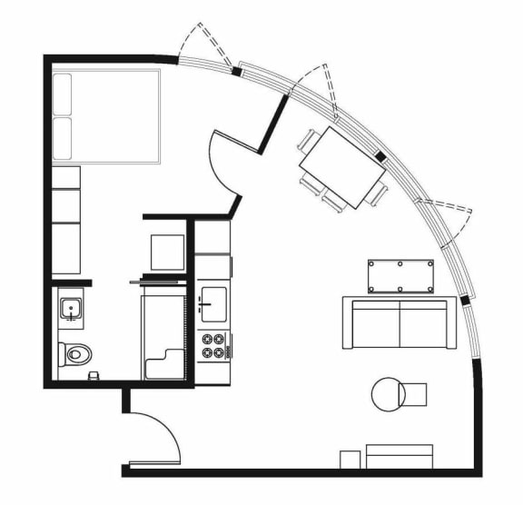 Floor Plan  Luxury Fairfax Apartment Homes Los Angeles California
