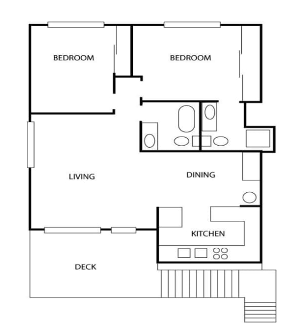  Floor Plan 2 Bedroom