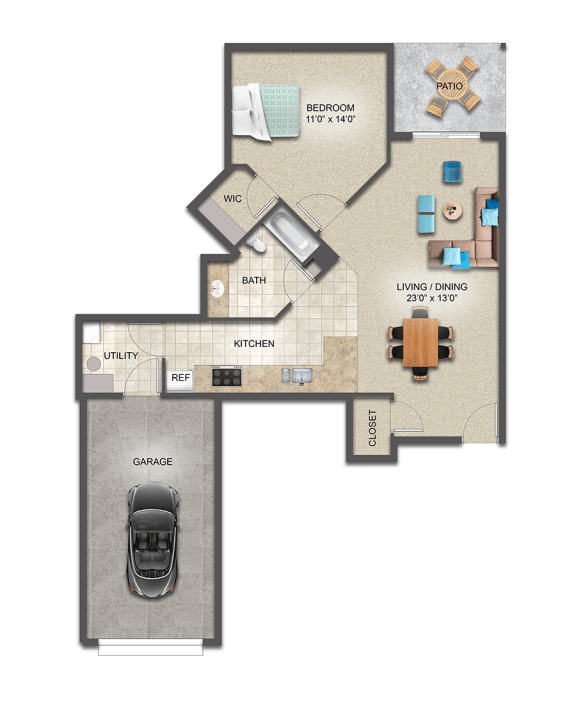 Pembrook Place Apartments - Douglas Fir Floor Plan
