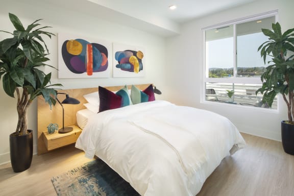 Bedroom with a view The Q Topanga Woodland Hills California Luxurious High End Residences