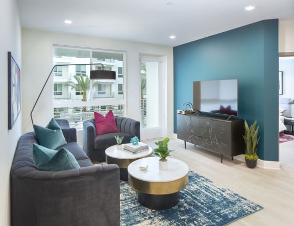 Luxurious Spacious Living Room Woodland Hills California The Q Variel