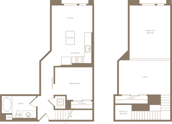 A01L Floor Plan at The Q Playa, Los Angeles, California