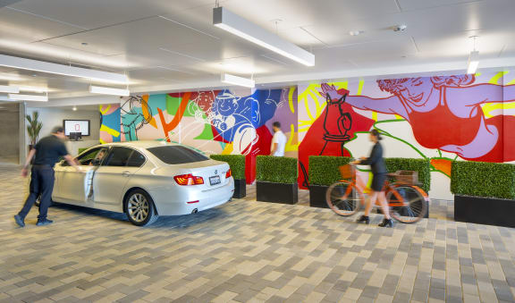 The Q Topanga Luxurious Apartments Woodland Hills California Art Wall Valet