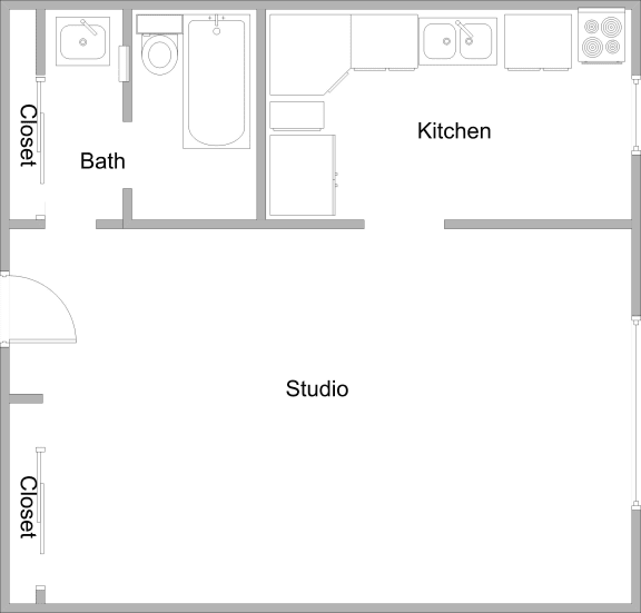 Floor Plan  Villa Del Sol Studio Floor Plan