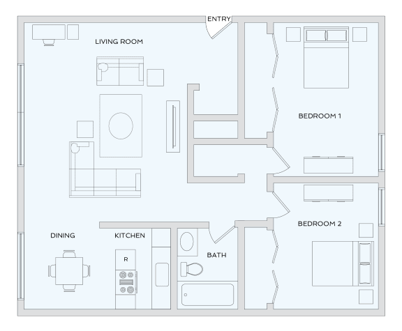 Forest View Apartments | St. Louis | Floor Plans