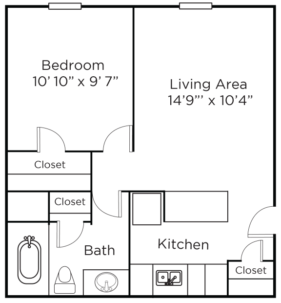 Floor Plan  Meridian Court South | Indianapolis, IN