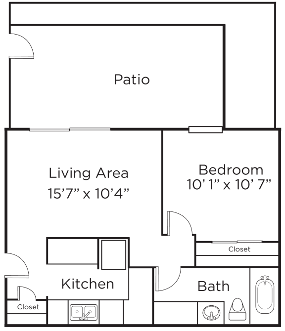 Floor Plans of Meridian Court South in Indianapolis IN