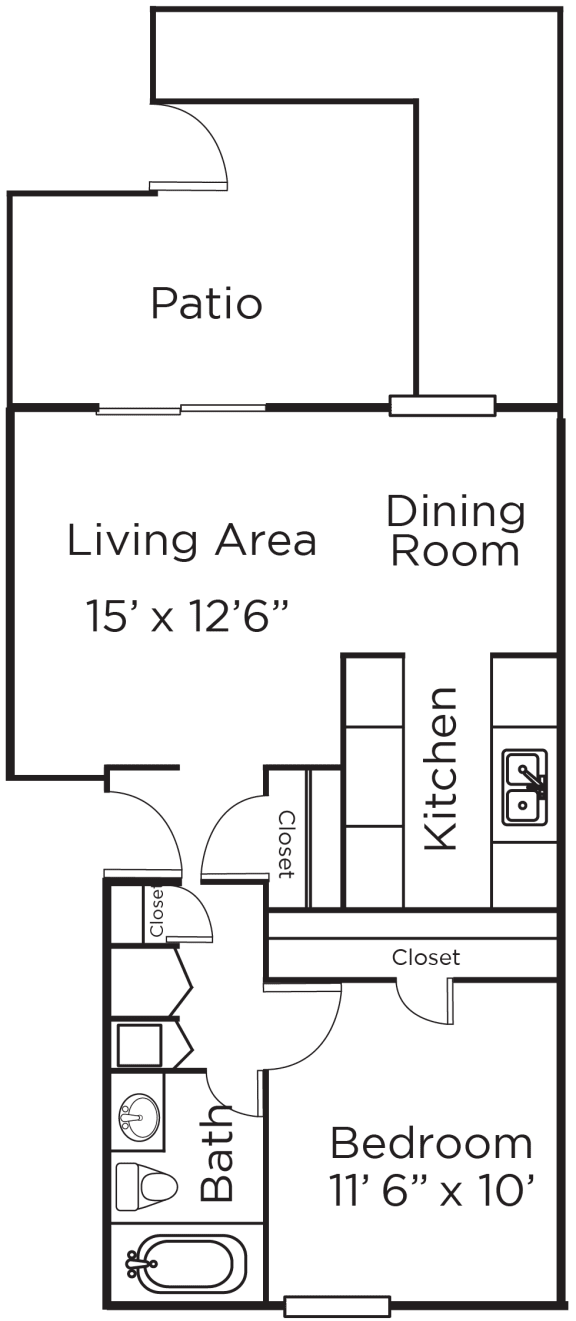 Floor Plans of Meridian Court South in Indianapolis IN