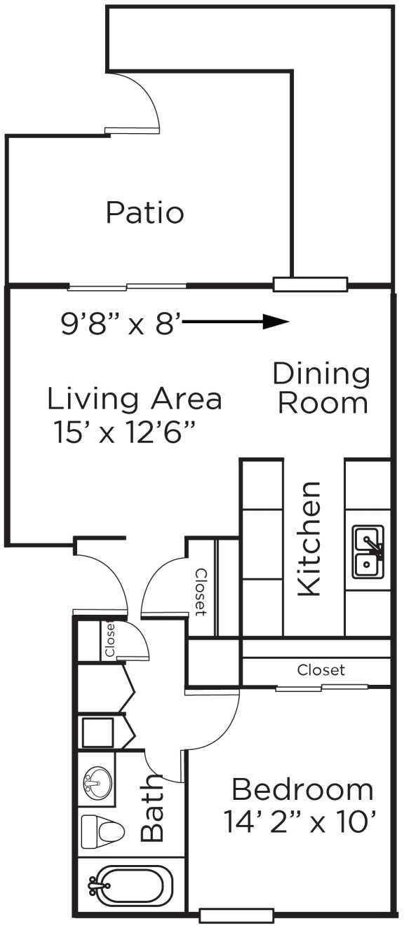Floor Plans of Meridian Court South in Indianapolis IN
