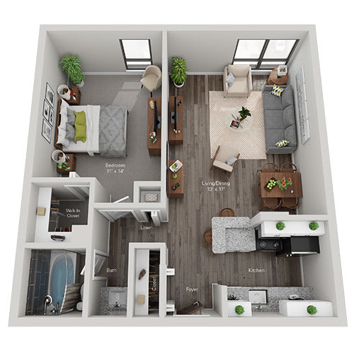Floor Plan  Troy Place Apartments | Floor Plans