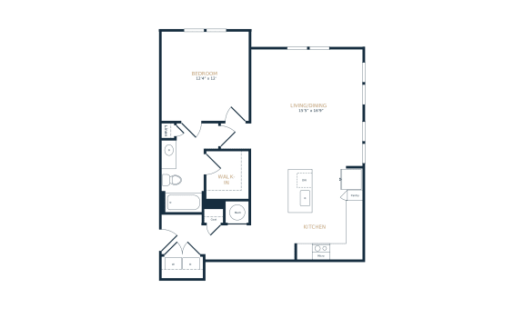 floorplans for 1 bedrooms