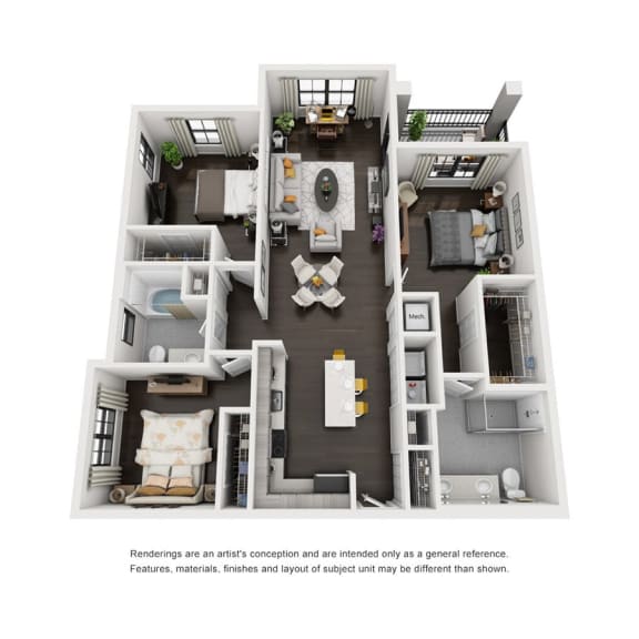 Floor Plans 1 Bedroom Apartments Naples, FL