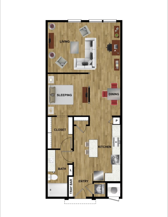 L2 Floor Plan at Brixton South Shore, Austin, TX