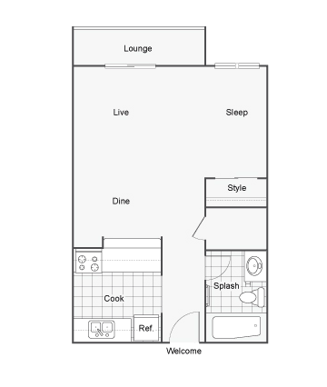 Floor Plan  Studio floorplan