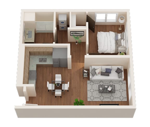 One Bedroom, One Bath Apartments in Downtown Sacramento | Legado de Ravel