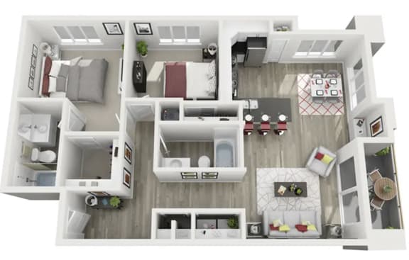 executive 2x2  floor plan