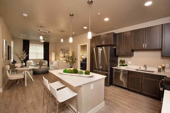 Kitchen and living room at ALLURE AT 2920, California, 95356