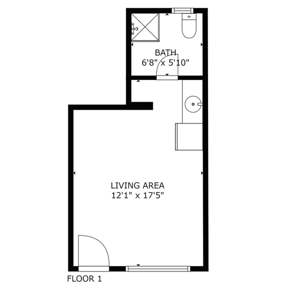 Floor Plan  studio bedroom floor plan