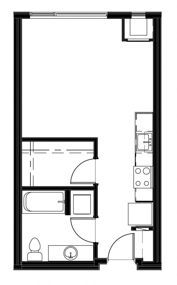 Studio |535 sq ft at Astro Apartments, Washington, 98109
