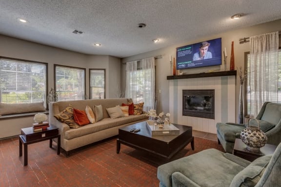 Clubhouse with Fireplace  at Cedar Crest, Beaverton, 97078
