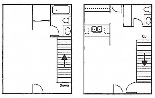  Floor Plan Gwendolyn - One Bedroom