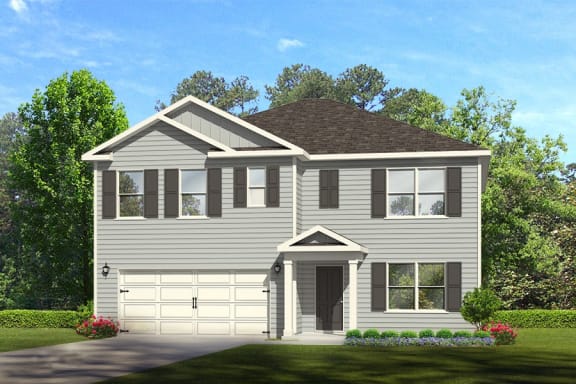 5 Bed 3 Bath 2593 SQ.FT Floor Plan Hayden FE J Floor Plan, 5 Bed 3 Bath, 2593 SQ.FT. Rendering