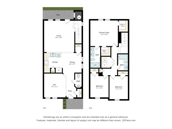  Floor Plan Churchill 3 Bedroom
