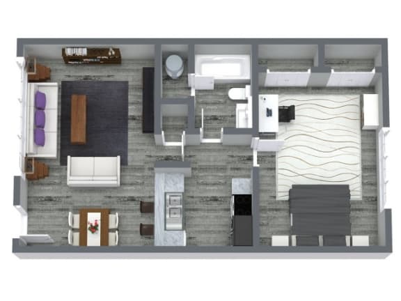  Floor Plan One Bedroom