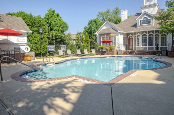 Pool Side Relaxing Area, at Wyndchase at Bellevue Apartments, Nashville