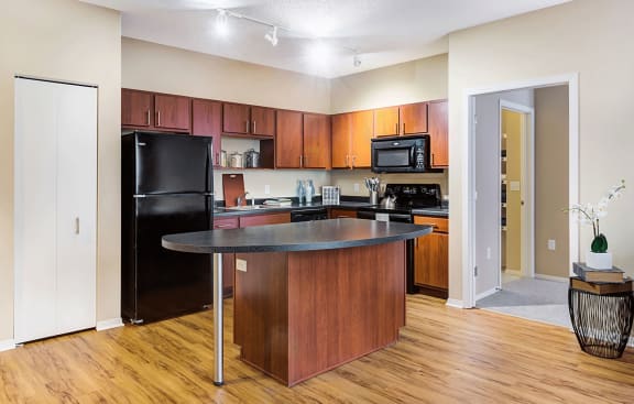 Modular Kitchen at Uptown Lake Apartments, Minneapolis